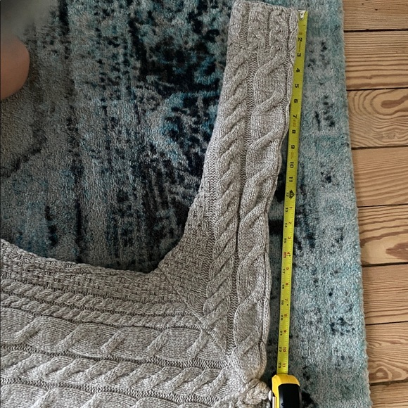 Cream Cable Knit Crew Neck Sweater - Picture 7 of 8